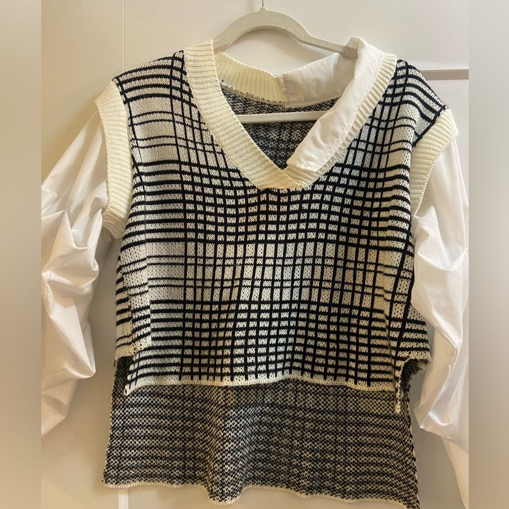 Storets sweater vest long sleeve top